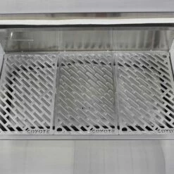 Coyote Touch-Screen Controlled 36-Inch 304 Stainless Steel Built-In Pellet Grill -BBQDIRECT Shop Coyote Pellet Grill Cooking Grates