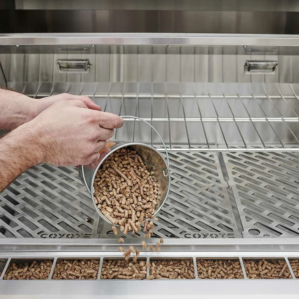 Coyote Touch-Screen Controlled 36-Inch 304 Stainless Steel Freestanding Pellet Grill 7 Coyote Touch-Screen Controlled 36-Inch 304 Stainless Steel Freestanding Pellet Grill - Image 5