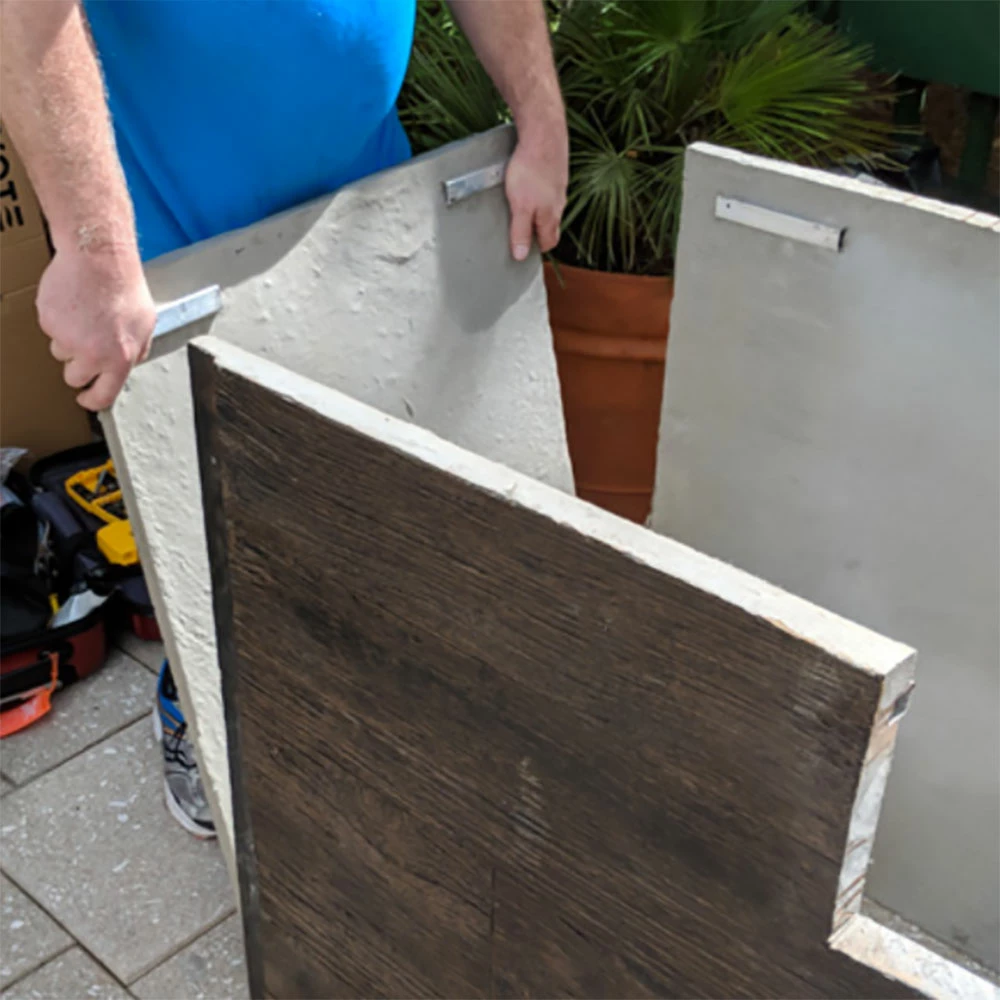 Coyote Ready-To-Assemble 6 Ft. Outdoor Kitchen Island For Propane Gas Grill And Access Door - Gray Stacked Stone 11 Coyote Ready-To-Assemble 6 Ft. Outdoor Kitchen Island For Propane Gas Grill And Access Door - Gray Stacked Stone - Image 9