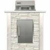 Coyote Ready-To-Assemble 3 Ft. Outdoor Kitchen Island For Electric Grill And Access Door - White Stacked Stone 2 Coyote Ready-To-Assemble 3 Ft. Outdoor Kitchen Island For Electric Grill And Access Door - White Stacked Stone -BBQDIRECT Shop Coyote Ready To Assemble 3 Ft Outdoor Kitchen Island with 18 Inch Electric Grill and Access Door White Stacked Stone