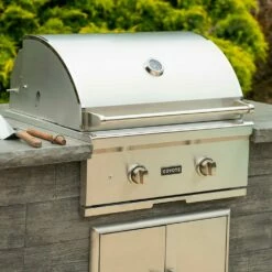 Coyote Ready-To-Assemble 5 Ft. Outdoor Kitchen Island For Propane Gas Grill And Access Door - Gray Weathered Wood 18 Coyote Ready-To-Assemble 5 Ft. Outdoor Kitchen Island For Propane Gas Grill And Access Door - Gray Weathered Wood -BBQDIRECT Shop Coyote Ready To Assemble 5 Ft Outdoor Kitchen Island Gray Weathered Wood RTAC G5 WG Lifestyle Detail