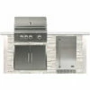Coyote Ready-To-Assemble 6 Ft. Deluxe Outdoor Kitchen Island For Propane Gas Grill And Access Door - White Stacked Stone 2 Coyote Ready-To-Assemble 6 Ft. Deluxe Outdoor Kitchen Island For Propane Gas Grill And Access Door - White Stacked Stone -BBQDIRECT Shop Coyote Ready To Assemble 6 Ft Deluxe Outdoor Kitchen Island White Stacked Stone RTAC G6 P SW