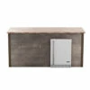 Coyote Ready-To-Assemble 8 Ft. Outdoor Kitchen Island For 24-Inch Outdoor Refrigerator On Right - Brown Weathered Wood 1 Coyote Ready-To-Assemble 8 Ft. Outdoor Kitchen Island For 24-Inch Outdoor Refrigerator On Right - Brown Weathered Wood -BBQDIRECT Shop Coyote Ready To Assemble 8 Ft Outdoor Kitchen Island for 24 Inch Outdoor Refrigerator on Right Brown Weathered Wood RTAC B8 FR WB