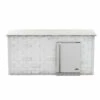 Coyote Ready-To-Assemble 8 Ft. Outdoor Kitchen Island For 24-Inch Outdoor Refrigerator On Right - White Reclaimed Brick -BBQDIRECT Shop Coyote Ready To Assemble 8 Ft Outdoor Kitchen Island for 24 Inch Outdoor Refrigerator on Right White Reclaimed Brick RTAC B8 FR RW