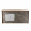 Coyote Ready-To-Assemble 8 Ft. Outdoor Kitchen Island For Door & Drawer Combo On Left - Brown Weathered Wood -BBQDIRECT Shop Coyote Ready To Assemble 8 Ft Outdoor Kitchen Island for Door and Drawer Combo on Left Brown Weathered Wood RTAC B8 SL WB