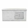 Coyote Ready-To-Assemble 8 Ft. Outdoor Kitchen Island For Door & Drawer Combo On Right - White Reclaimed Brick -BBQDIRECT Shop Coyote Ready To Assemble 8 Ft Outdoor Kitchen Island for Door and Drawer Combo on Right White Reclaimed Brick RTAC B8 SR RW