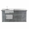 Coyote Ready-To-Assemble 8 Ft. Outdoor Kitchen Island For Refreshment Center And Access Door On Left - Gray Weathered Wood 2 Coyote Ready-To-Assemble 8 Ft. Outdoor Kitchen Island For Refreshment Center And Access Door On Left - Gray Weathered Wood -BBQDIRECT Shop Coyote Ready To Assemble 8 Ft Outdoor Kitchen Island for Refreshment Center and Access Door on Left Gray Weathered Wood RTAC B8 RL WG