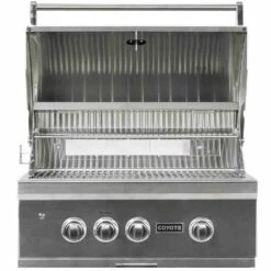 Coyote S-Series 30-Inch 3-Burner Built-In Propane Gas Grill With RapidSear Infrared Burner And Rotisserie