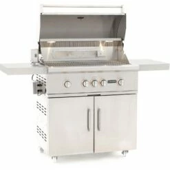 Coyote S-Series 36-Inch 4-Burner Freestanding Propane Gas Grill With RapidSear Infrared Burner And Rotisserie 13 Coyote S-Series 36-Inch 4-Burner Freestanding Propane Gas Grill With RapidSear Infrared Burner And Rotisserie -BBQDIRECT Shop Coyote S Series 36 Inch 4 Burner Freestanding Gas Grill with RapidSear Infrared Burner and Rotisserie Open