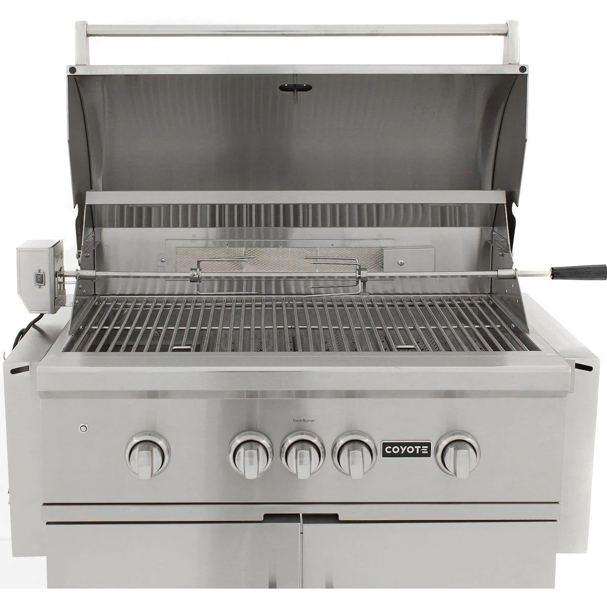 Coyote S-Series 36-Inch 4-Burner Freestanding Propane Gas Grill With RapidSear Infrared Burner And Rotisserie 7 Coyote S-Series 36-Inch 4-Burner Freestanding Propane Gas Grill With RapidSear Infrared Burner And Rotisserie - Image 5