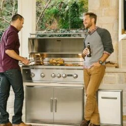 Coyote S-Series 42-Inch 5-Burner Built-In Propane Gas Grill With RapidSear Infrared Burner And Rotisserie -BBQDIRECT Shop Coyote S Series 42 Inch 5 Burner Built In Propane Gas Grill with RapidSear Infrared Burner and Rotisserie C2SL42LP Lifestyle