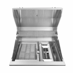Fuego Grills 27-Inch 2-Burner Built-In Natural Gas Grill -BBQDIRECT Shop F27S B charcoal tray