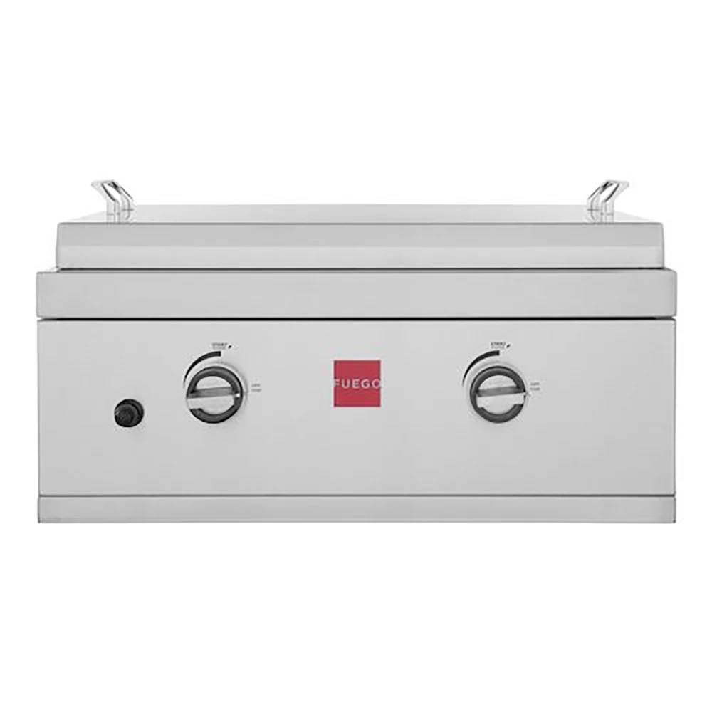 Fuego Grills 27-Inch 2-Burner Built-In Natural Gas Commercial Style Flat Top Griddle 3 Fuego Grills 27-Inch 2-Burner Built-In Natural Gas Commercial Style Flat Top Griddle