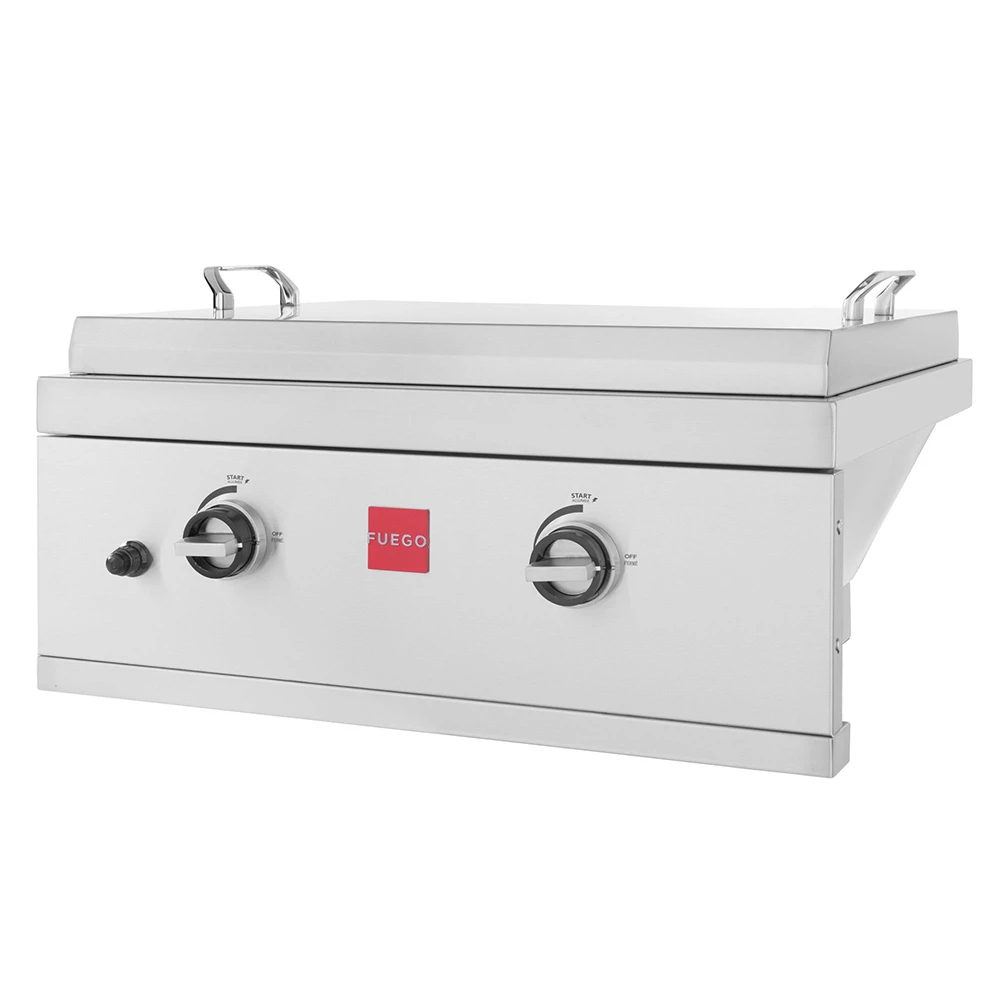 Fuego Grills 27-Inch 2-Burner Built-In Natural Gas Commercial Style Flat Top Griddle 5 Fuego Grills 27-Inch 2-Burner Built-In Natural Gas Commercial Style Flat Top Griddle - Image 3