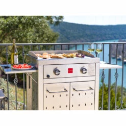 Fuego Grills 27-Inch 2-Burner Freestanding Natural Gas Commercial Style Flat Top Griddle -BBQDIRECT Shop F27S Griddle lifestyle 1