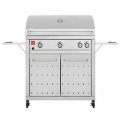 Fuego Grills Pro 36-Inch 3-Burner Freestanding Natural Gas Grill With Rear Infrared Burner And Interior Lighting