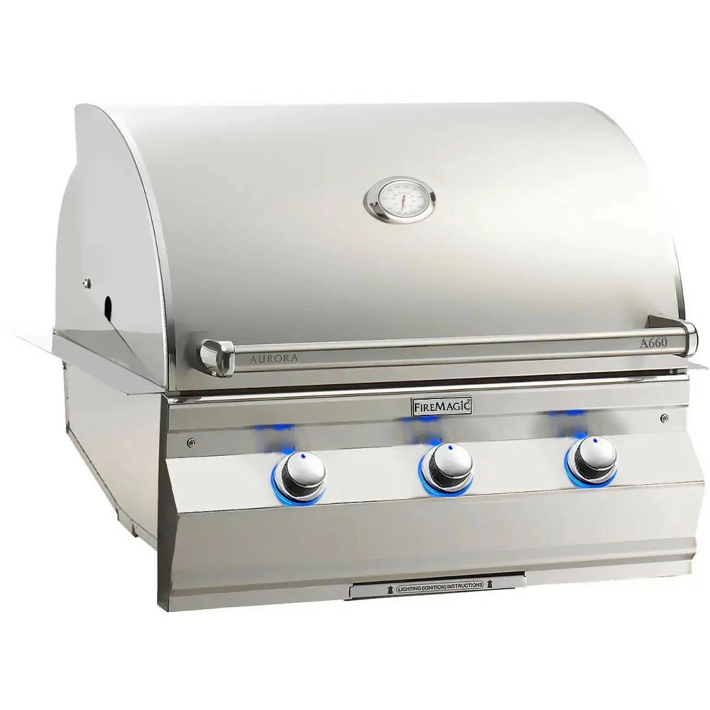 Fire Magic Aurora A660i 30-Inch 3-Burner Built-In Propane Gas Grill 3 Fire Magic Aurora A660i 30-Inch 3-Burner Built-In Propane Gas Grill