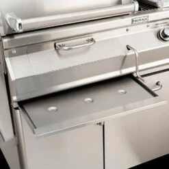 Fire Magic Aurora A830i 48-Inch Built-In Propane Gas & Charcoal Combo Grill With Infrared Burner -BBQDIRECT Shop FM Closeup Aurora 830 Ash Catch 2