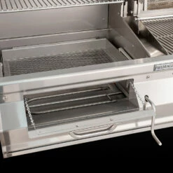 Fire Magic Aurora A830i 48-Inch Built-In Propane Gas & Charcoal Combo Grill With Infrared Burner -BBQDIRECT Shop FM Closeup Aurora 830 Charcoal Burner 2