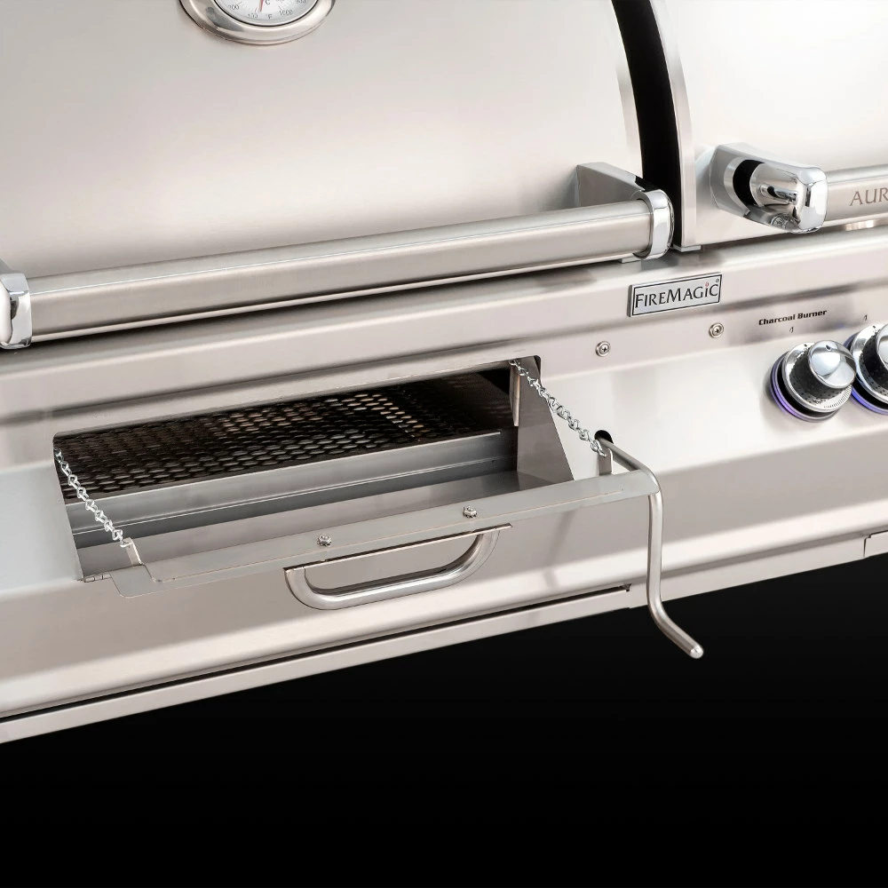 Fire Magic Aurora A830i 48-Inch Built-In Natural Gas & Charcoal Combo Grill With Rear Burner 8 Fire Magic Aurora A830i 48-Inch Built-In Natural Gas & Charcoal Combo Grill With Rear Burner - Image 6