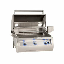 Fire Magic Echelon Diamond E660i 30-Inch 3-Burner Built-In Propane Gas Grill With Analog Thermometer, Rear Burner And Infrared Burner -BBQDIRECT Shop FM E660i A Built In Grill Analog Open