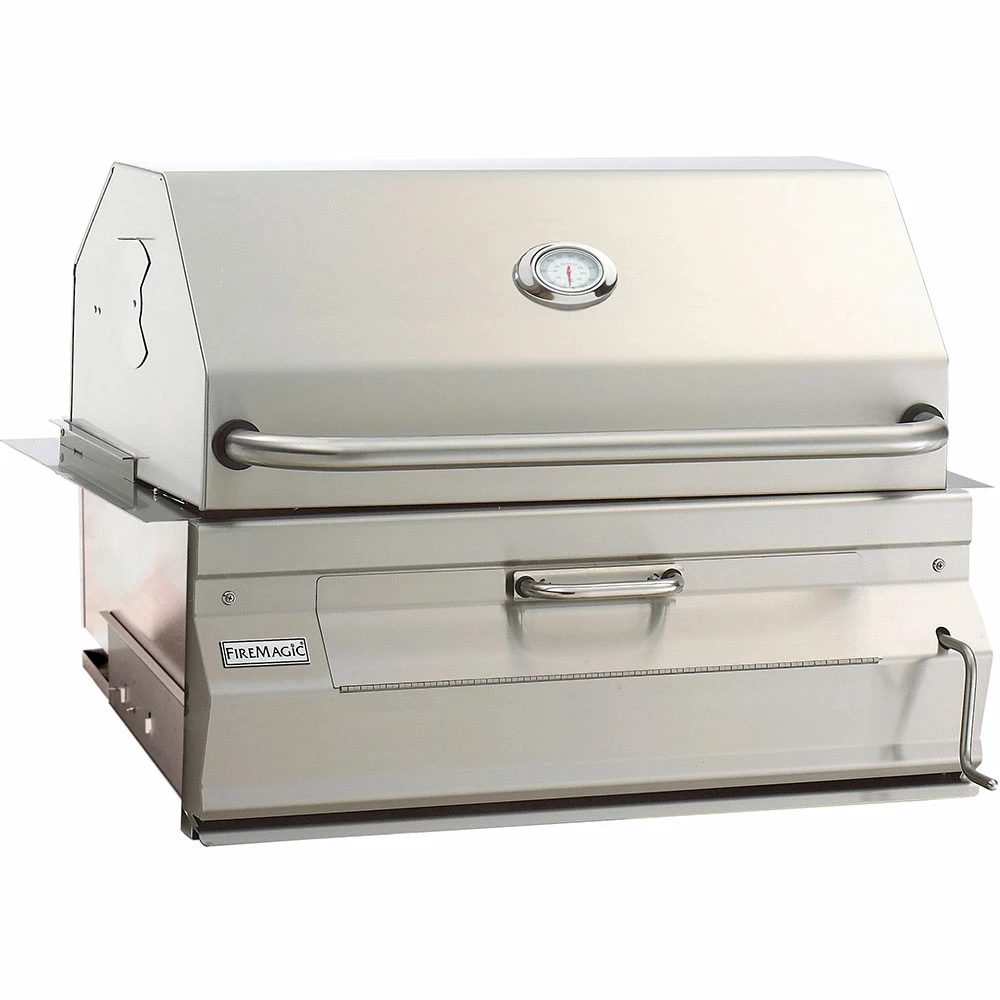 Fire Magic Legacy 24-Inch Built-In Stainless Steel Smoker Charcoal Grill 3 Fire Magic Legacy 24-Inch Built-In Stainless Steel Smoker Charcoal Grill