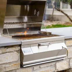 Fire Magic Legacy 24-Inch Built-In Stainless Steel Smoker Charcoal Grill 14 Fire Magic Legacy 24-Inch Built-In Stainless Steel Smoker Charcoal Grill -BBQDIRECT Shop Fire Magic Legacy 24 Inch Built In Smoker Charcoal Grill 12 SC01C A Lifestyle