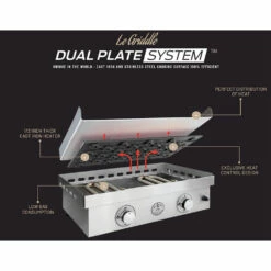 Le Griddle Big Texan 41-Inch 3-Burner Built-In / Countertop Propane Gas Commercial Style Flat Top Griddle 14 Le Griddle Big Texan 41-Inch 3-Burner Built-In / Countertop Propane Gas Commercial Style Flat Top Griddle -BBQDIRECT Shop GFE105 4