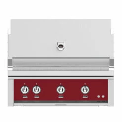 Hestan 36-Inch 3-Burner Built-In Propane Gas Grill With All Infrared Sear Burners And Rotisserie Burner - Tin Roof