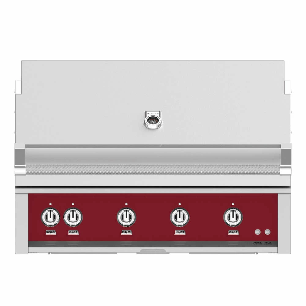 Hestan 42-Inch 4-Burner Built-In Natural Gas Grill With Infrared Sear Burner And Rotisserie Burner - Tin Roof 3 Hestan 42-Inch 4-Burner Built-In Natural Gas Grill With Infrared Sear Burner And Rotisserie Burner - Tin Roof
