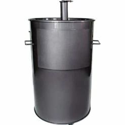 Gateway Drum Smokers Sizzle Edition 55 Gallon Charcoal BBQ Smoker - Gloss Charcoal 20 Gateway Drum Smokers Sizzle Edition 55 Gallon Charcoal BBQ Smoker - Gloss Charcoal -BBQDIRECT Shop Gateway Drum Smokers 55 Gallon Charcoal BBQ Smoker Gloss Charcoal 55122 Rear View