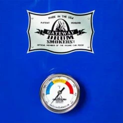 Gateway Drum Smokers Sizzle Edition 55 Gallon Charcoal BBQ Smoker - Gloss Royal -BBQDIRECT Shop Gateway Drum Smokers 55 Gallon Charcoal BBQ Smoker Gloss Royal 55144 Detail