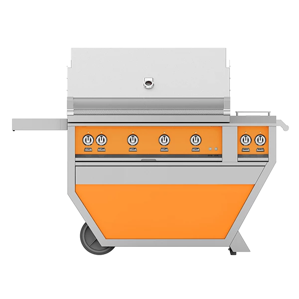 Hestan 42-Inch 4-Burner Freestanding Natural Gas Grill With All Infrared Sear Burners And Rotisserie Burner On Deluxe Cart With Double Side Burner - Citra 3 Hestan 42-Inch 4-Burner Freestanding Natural Gas Grill With All Infrared Sear Burners And Rotisserie Burner On Deluxe Cart With Double Side Burner - Citra