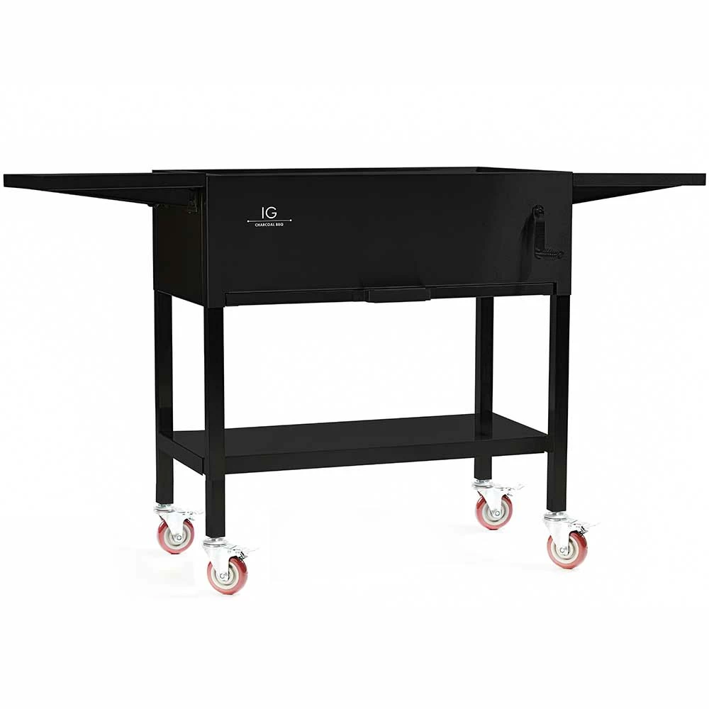 IG BBQ 30-Inch Freestanding Powder Coated Smoker Charcoal Grill 3 IG BBQ 30-Inch Freestanding Powder Coated Smoker Charcoal Grill