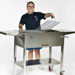 IG BBQ 30-Inch Freestanding Stainless Steel Smoker Charcoal Grill -BBQDIRECT Shop IG BBQ 30 Inch Freestanding Stainless Steel Charcoal Grill 93392 15