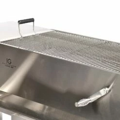 IG BBQ 30-Inch Freestanding Stainless Steel Smoker Charcoal Grill -BBQDIRECT Shop IG BBQ 30 Inch Freestanding Stainless Steel Charcoal Grill 93392 7