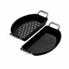 Kamado Joe Karbon Steel Non-Stick Pre-Seasoned Half-Moon Pan Set 2 Kamado Joe Karbon Steel Non-Stick Pre-Seasoned Half-Moon Pan Set -BBQDIRECT Shop KJ15124822 01 Studio No Shadow