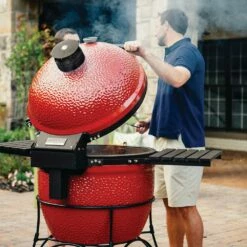 Kamado Joe Big Joe II 24-Inch Charcoal Ceramic Kamado Grill -BBQDIRECT Shop Kamado Joe Big Joe II 24 Inch Ceramic Grill BJ24RHC Lifestyle Cooking