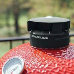 Kamado Joe Big Joe II 24-Inch Charcoal Ceramic Kamado Grill -BBQDIRECT Shop Kamado Joe Big Joe II 24 Inch Ceramic Grill BJ24RHC Lifestyle Top Vent Detail