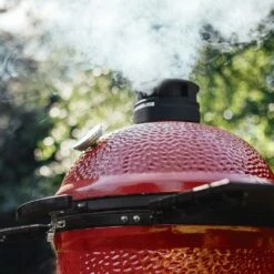 Kamado Joe Big Joe III 24-Inch Charcoal Ceramic Kamado Grill -BBQDIRECT Shop Kamado Joe Big Joe III 24 Inch Ceramic Grill BJ24RHCI A Lifestyle Smoke