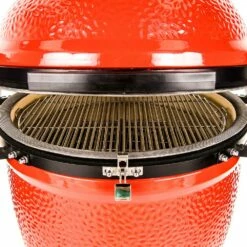Kamado Joe Big Joe III 24-Inch Charcoal Ceramic Kamado Grill -BBQDIRECT Shop Kamado Joe Big Joe III 24 Inch Ceramic Grill BJ24RHCI A Open