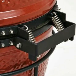 Kamado Joe Joe Jr 13-Inch Charcoal Ceramic Kamado Grill On Carrying Stand 17 Kamado Joe Joe Jr 13-Inch Charcoal Ceramic Kamado Grill On Carrying Stand -BBQDIRECT Shop Kamado Joe Joe Jr 13 Inch Charcoal Ceramic Kamado Grill KJ13RH Lid Hinge Back View