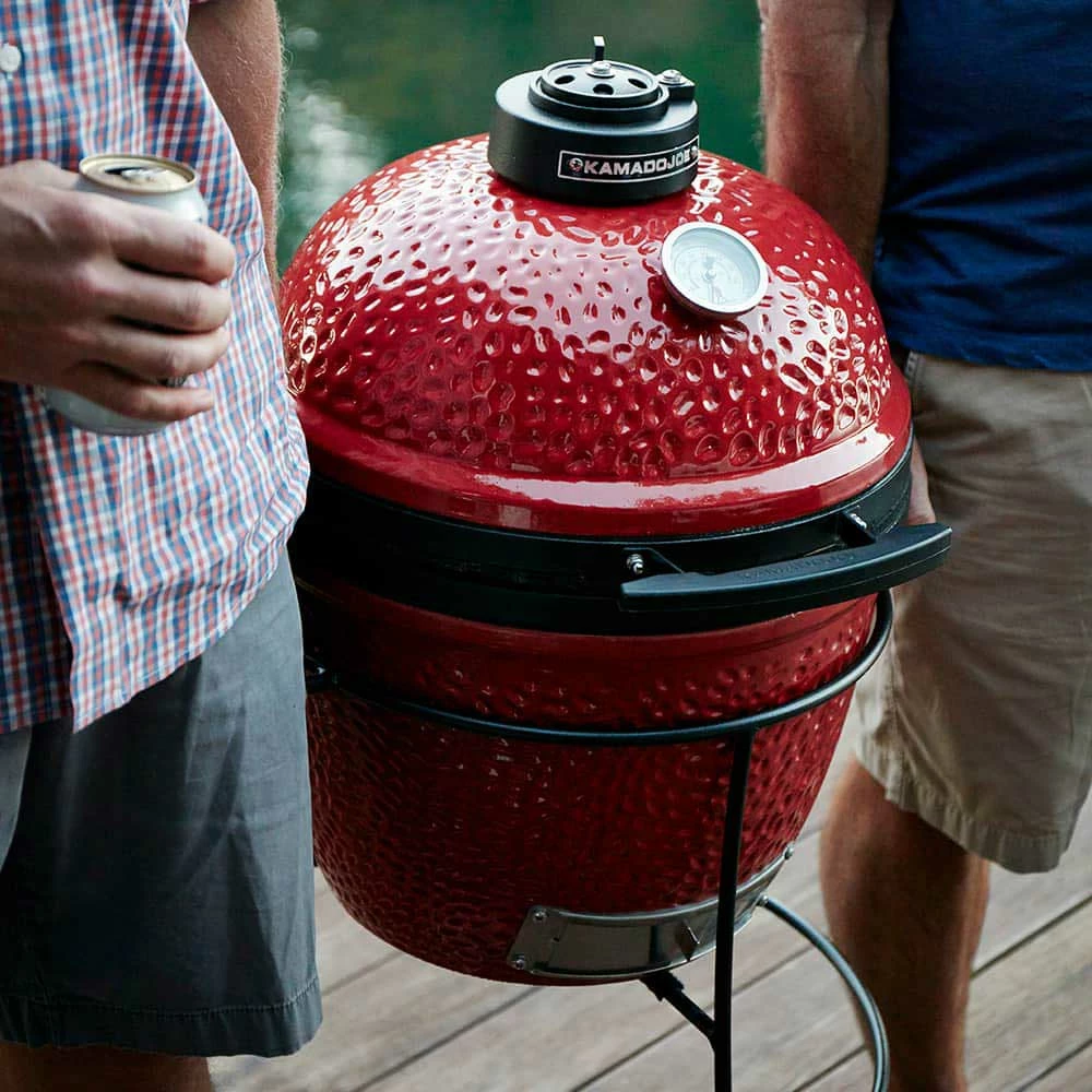 Kamado Joe Joe Jr 13-Inch Charcoal Ceramic Kamado Grill On Carrying Stand 5 Kamado Joe Joe Jr 13-Inch Charcoal Ceramic Kamado Grill On Carrying Stand - Image 3