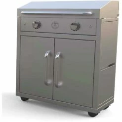 Le Griddle Ranch Hand 30-Inch 3600W Freestanding Electric Commercial Style Flat Top Griddle -BBQDIRECT Shop Le Griddle GEE75 Original 30 inch Electric Griddle lid closed