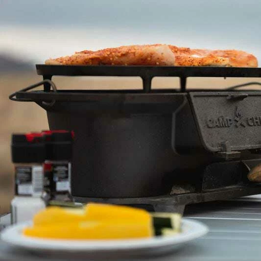 Camp Chef 17-Inch Portable Cast Iron Charcoal Grill 6 Camp Chef 17-Inch Portable Cast Iron Charcoal Grill - Image 4