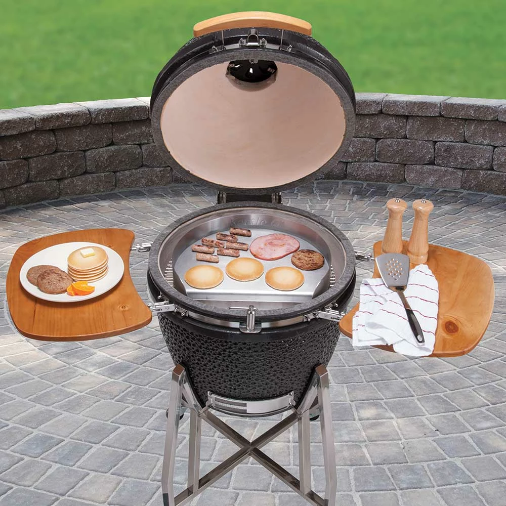 Little Griddle Kettle-Q Round 17-Inch X 14-Inch Stainless Steel Kamado Griddle 7 Little Griddle Kettle-Q Round 17-Inch X 14-Inch Stainless Steel Kamado Griddle - Image 5