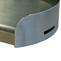 Little Griddle Kettle-Q Round 17-Inch X 14-Inch Stainless Steel Kamado Griddle 12 Little Griddle Kettle-Q Round 17-Inch X 14-Inch Stainless Steel Kamado Griddle -BBQDIRECT Shop Little Griddle Kettle Q 17 Inch x 14 Inch Ceramic Kamado Griddle KQ17R Side Detail View