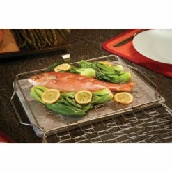 Napoleon Healthy Choice BBQ Accessory Starter Kit -BBQDIRECT Shop Low Res JPG 57012 90003 seafood starter kit expandable grill basket in use