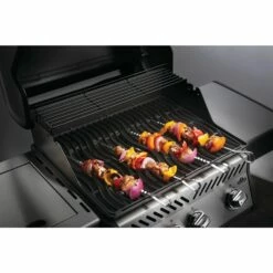 Napoleon Healthy Choice BBQ Accessory Starter Kit -BBQDIRECT Shop Low Res JPG 70015 90003 seafood starter kit 6 skewers in use on grill