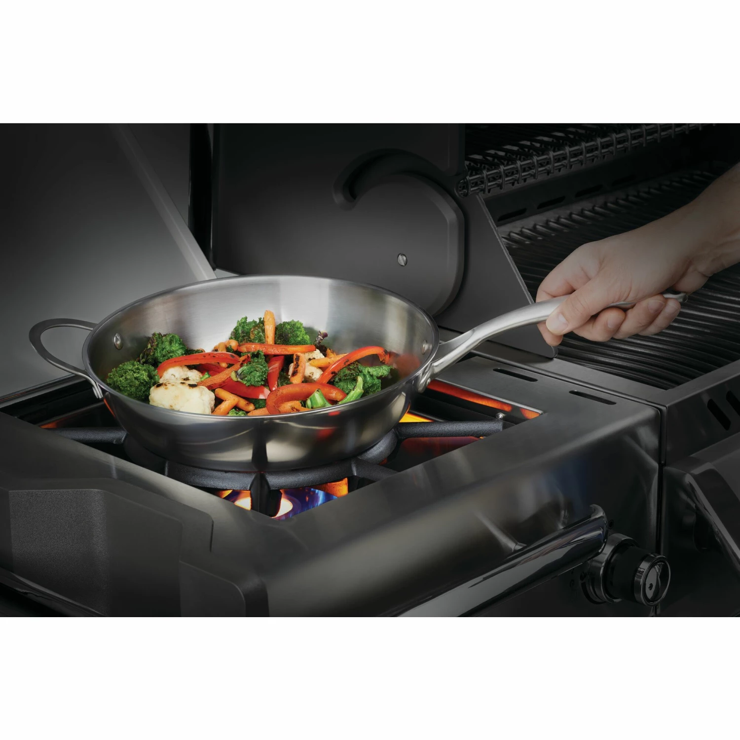 Napoleon 12-Inch Stainless Steel Wok 4 Napoleon 12-Inch Stainless Steel Wok - Image 2